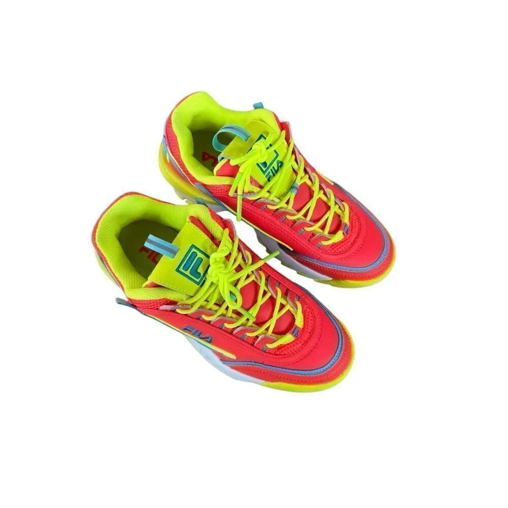 Fila Womens Multicolor Disruptor 2 EXP Mixed Media Sneaker Shoes Size 9.5